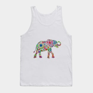 Flowery Elephant Tank Top